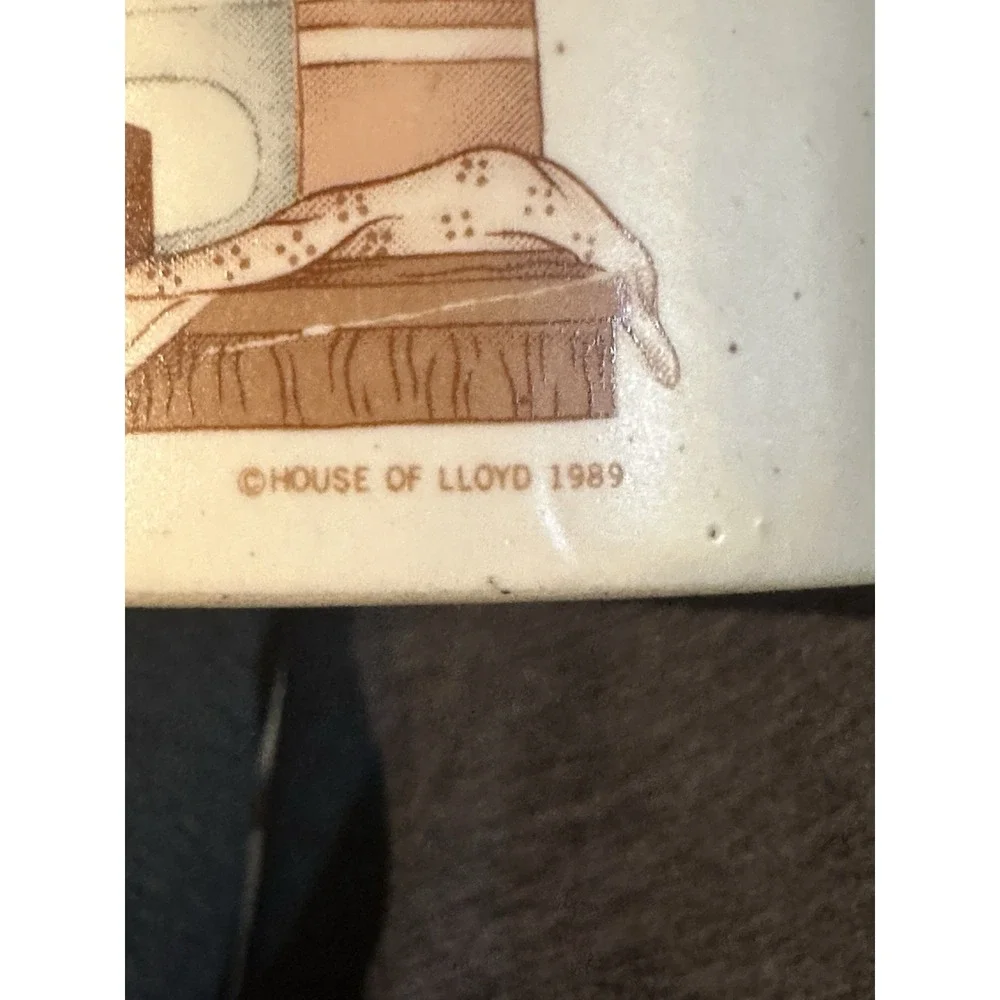 Baked With Love Creamer & Sugar Set Tan1989 Stoneware House Of Lloyd Vintage